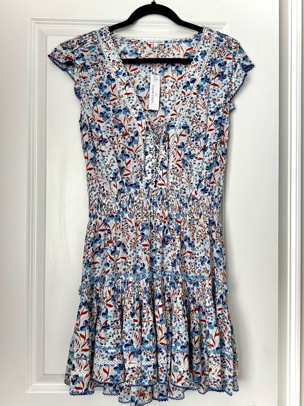 NWT Poupette St Barth floral mini dress